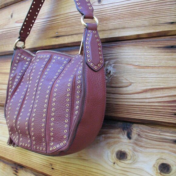 Michael Kors Brooklyn Grommet Hobo Shoulder Bag - Picture 9 of 13